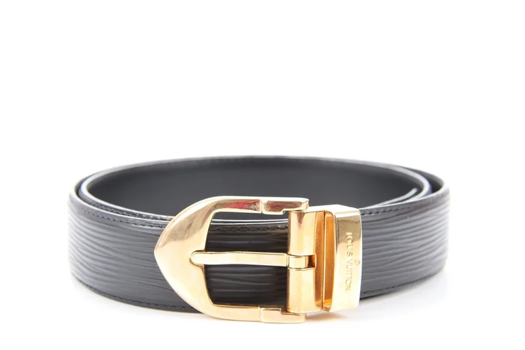 THAIN Hundehalsband Mit Strass & Herz-Anhänger | PU-Leder, Goldfarben | Größe M Für Mittlere Hunde