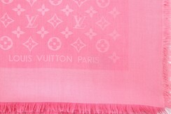 Louis Vuitton Monogram Tuch Cappuccino Wolle Seide M75872