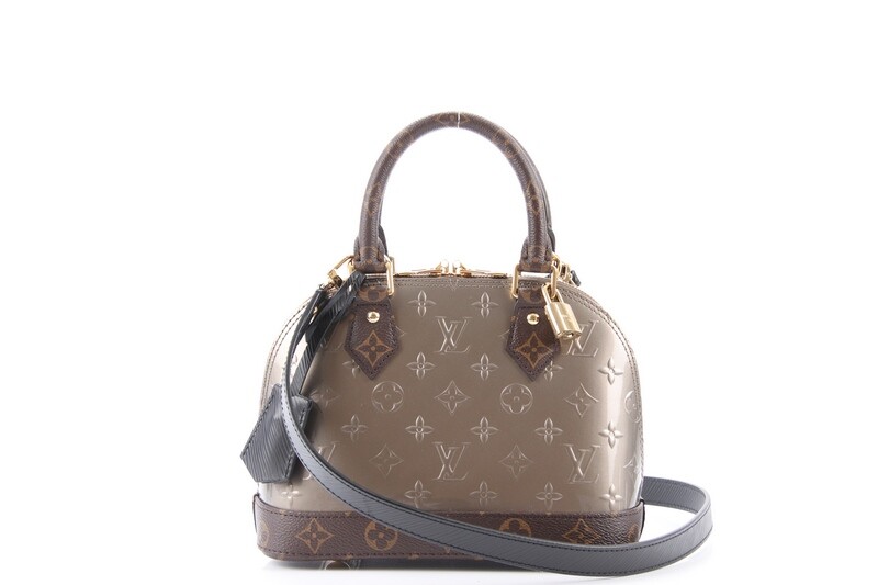 Louis Vuitton Alma BB Beige Vernis Monogram With Long Strap – Once More  Luxury