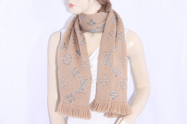 Louis Vuitton Logomania Shine Schal Beige M75834