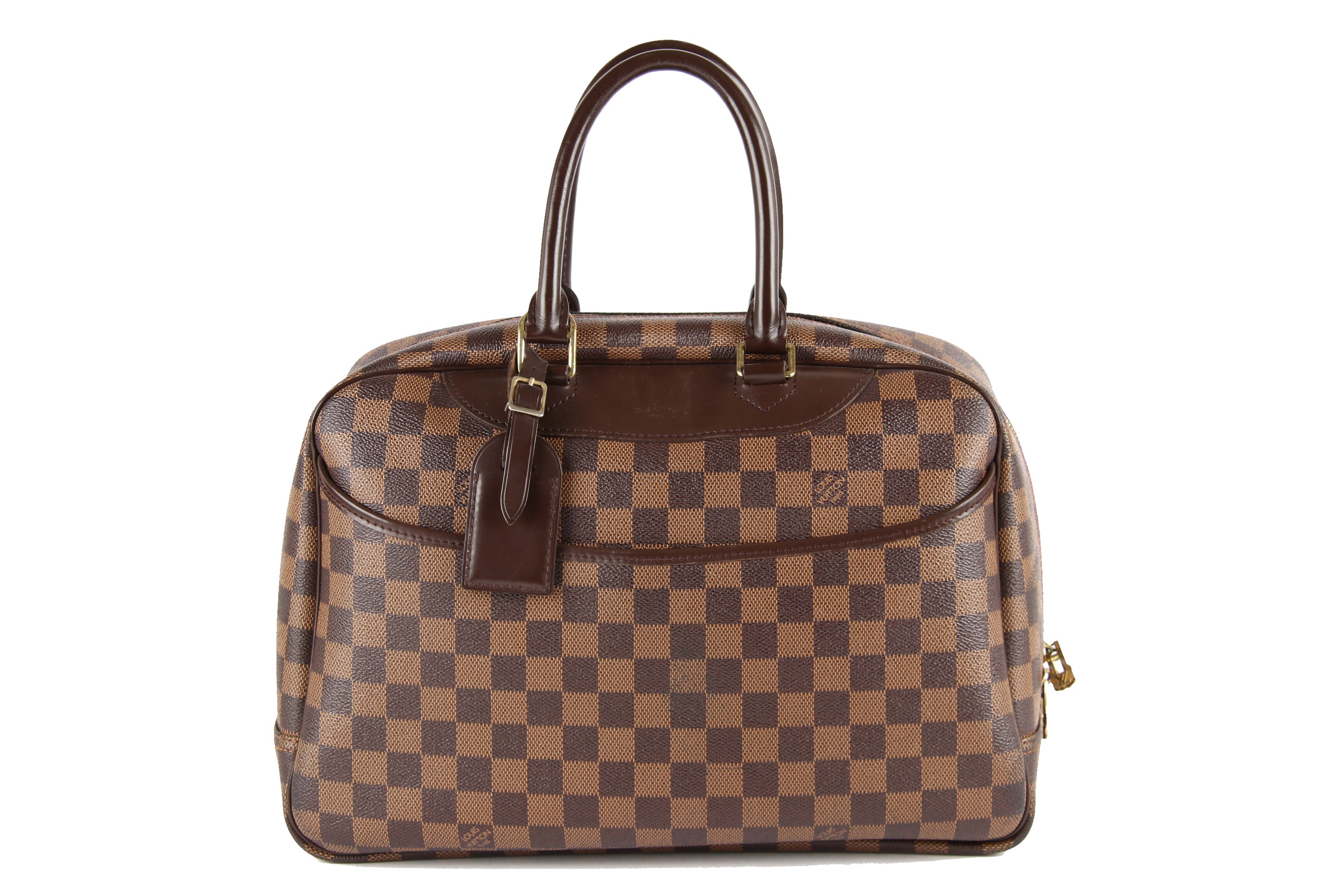 Louis Vuitton Bowling Vanity (Deauville) Damier Ebene Canvas N47272