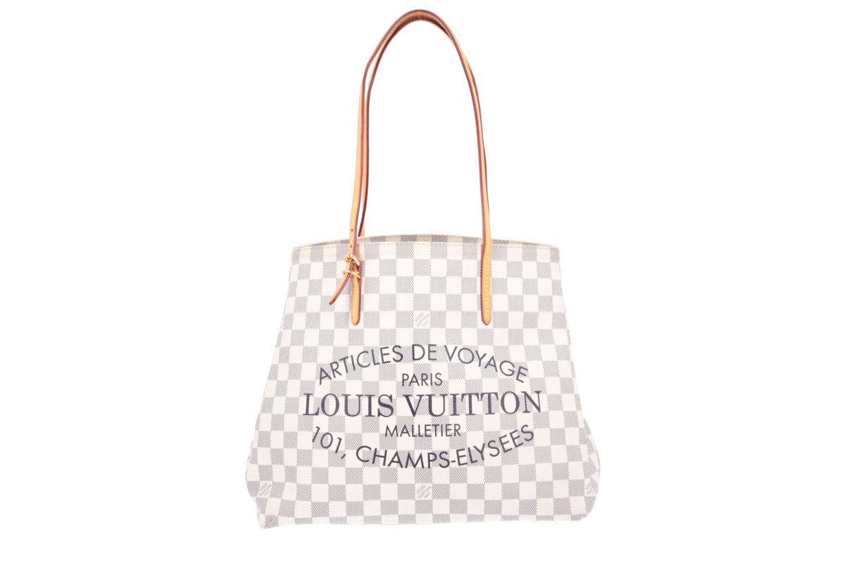 Louis Vuitton Damier Azur Canvas Articles De Voyage Cabas Adventure MM Bag  Louis Vuitton