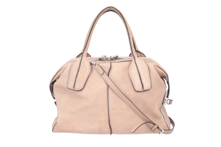 TODS D Bag Two Way Tasch Beige Leder