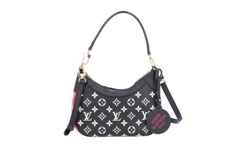 Louis Vuitton Bagatelle Schwarz Weiss Pink Empreinte M46091 