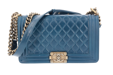 Chanel Boy 25 Blau