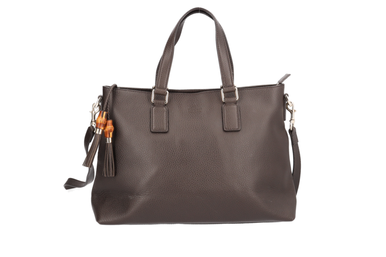 Gucci Bamboo Tassel Two Way Bag Braun 365346