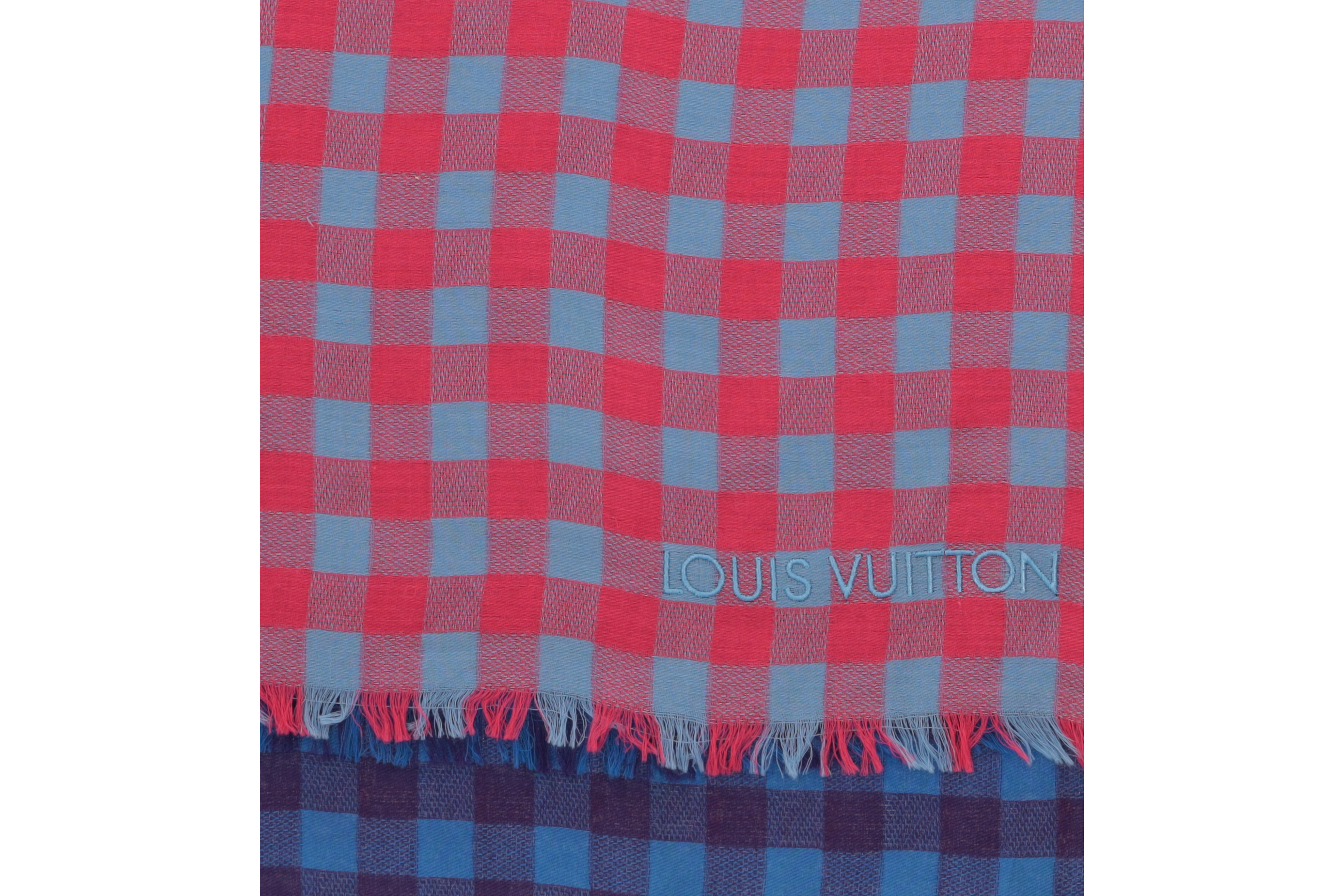 Louis Vuitton Sunrise Tuch Zart Rosa und Blau aus Baumwolle M75957