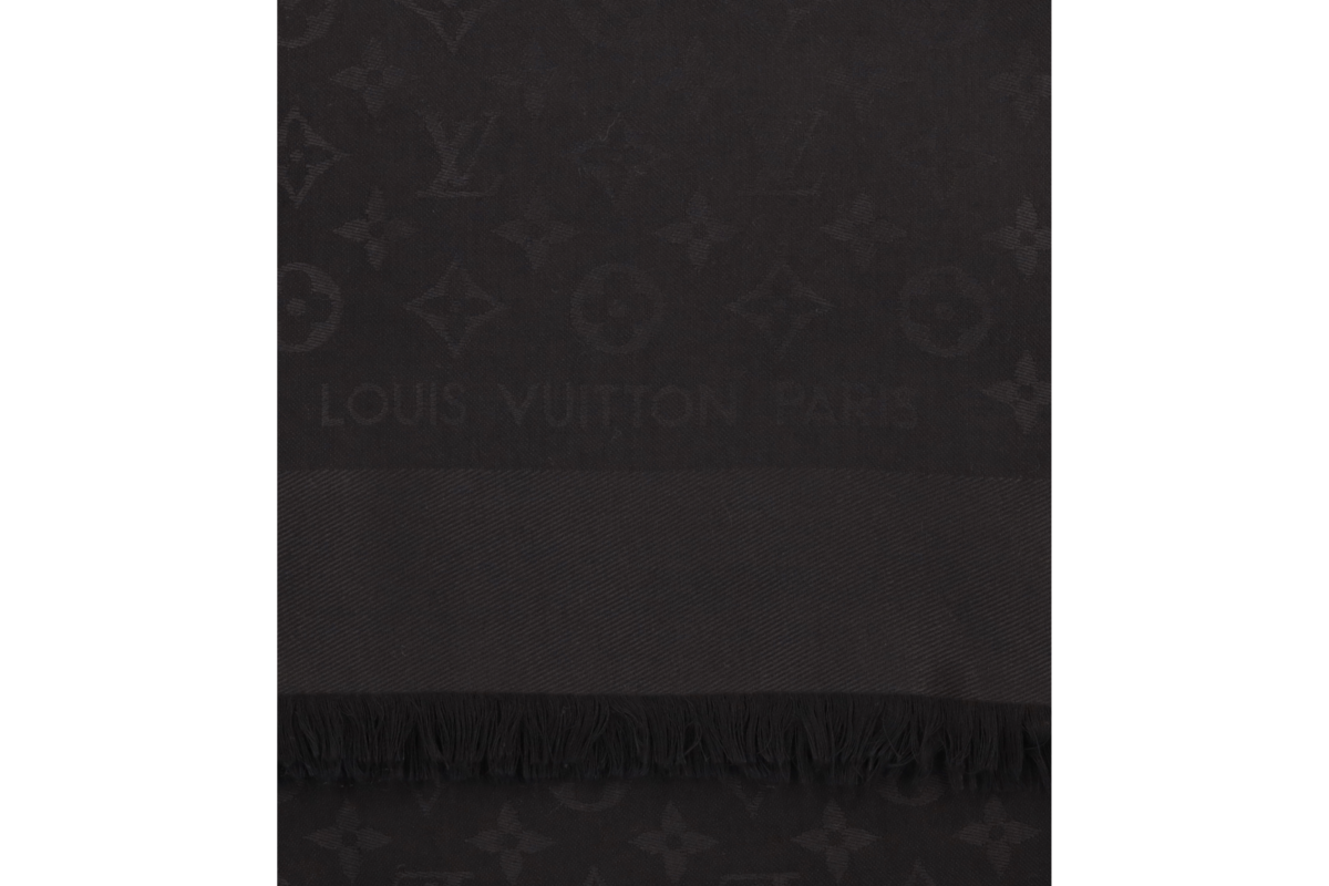 Louis VUITTON Monogram-Schal aus Seide und Wolle in De…