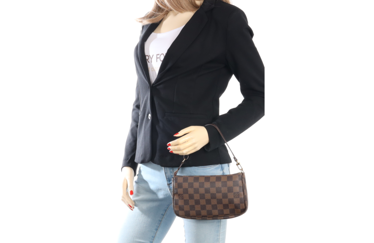 Louis Vuitton Pochette Accessoires Handbag Damier Azur N51985