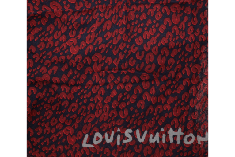 Louis Vuitton Schal Monogram Leo Sthephen Sprouse Seide