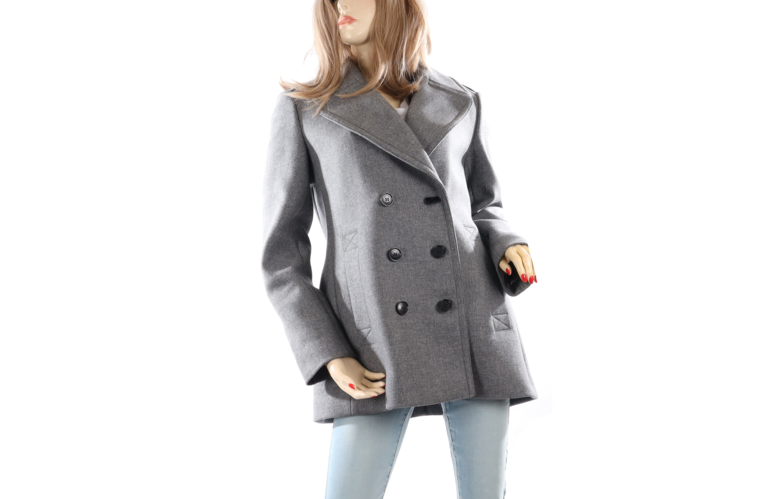 Burberry Jacke Tumblebridge Grau Wolle Cashmere 44 UK 16