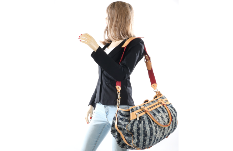 Louis Vuitton Cabas Rayé GM Denim M95336 