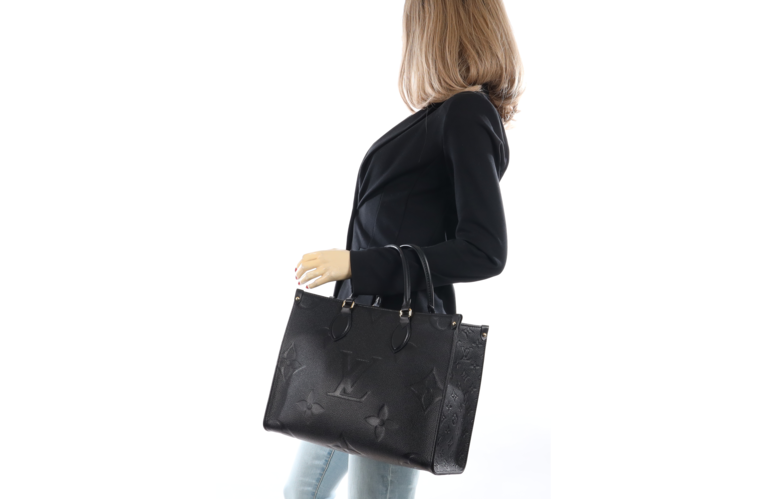 Louis Vuitton Onthego MM Monogram Empreinte Schwarz M45595