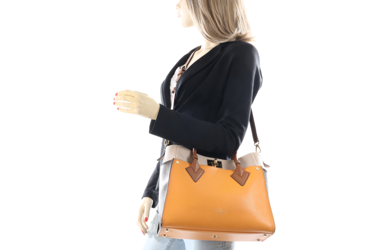 Louis Vuitton On My Side MM Twoway Tasche Galet und Gelb und  