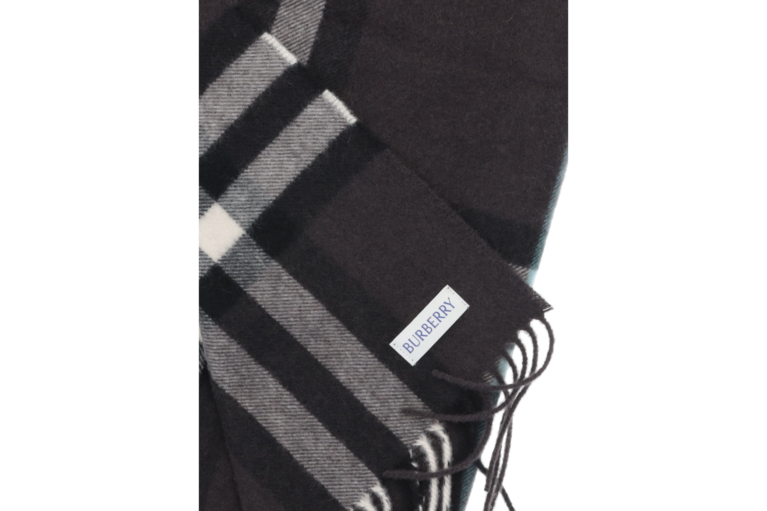 Burberry Schal Stola Half Mega Check Otter (Braun) Cashmere 250cm
